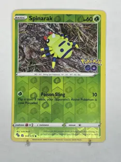 Spinarak (Peelable Ditto) 006/078 Pokemon GO Reverse Holo - Pokemon TCG - Image 1