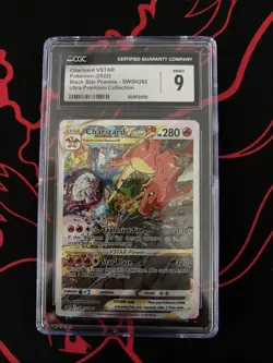 Pokemon TCG Charizard VSTAR SWSH262 Holo Black Star Promo - CGC 9 - Image 1