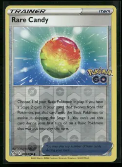 Rare Candy Pokemon GO 069/078 Reverse Holo NM - Image 1