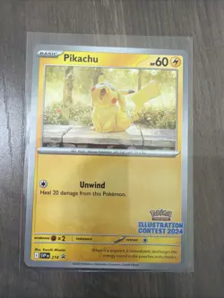 Pikachu Illustration Contest 2024 Pokemon TCG Scarlet & Violet Promo NM - Image 1