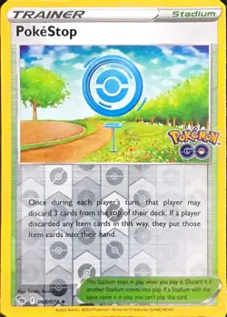PokeStop 068/078 Uncommon Pokemon GO Pokemon Reverse Holo NM/M - Image 2