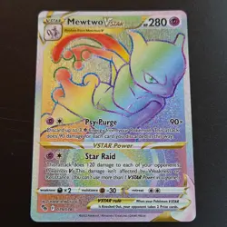 Pokemon Mewtwo VSTAR Secret Rare Holo 079/078 Pokemon GO - Image 1