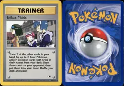 Erika's Maids 109/132 UC Gym Heroes Pokemon LP - Image 1