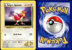 Lt. Surge's Spearow 52/132 UC Gym Heroes Pokemon LP - Image 1
