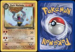 Dark Machoke 40/82 UC Team Rocket Pokemon LP - Image 1