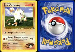 Brock's Mankey 68/132 C Gym Heroes Pokemon LP - Image 1