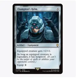 Champion's Helm #337 | Near Mint | Final Fantasy Commander FIC | Magic MTG - Image 1