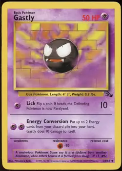 Gastly 33/62 UC Fossil Pokemon MP - Image 2