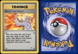Blaine's Last Resort 105/132 UC Gym Heroes Pokemon LP - Image 1