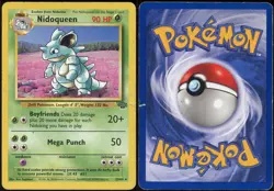 Nidoqueen 23/64 R Jungle Pokemon HP - DAMAGED RIP & CREASED - Image 1