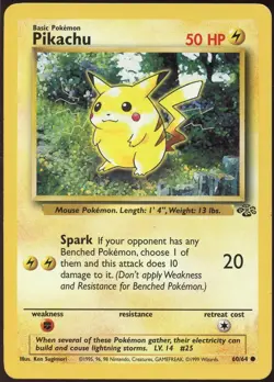Pikachu 60/64 C Jungle Pokemon LP - Image 2