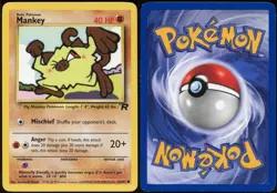 Mankey 61/82 C Team Rocket Pokemon LP - Image 1