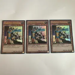Yugioh Gravekeeper's Commandant LCYW-EN191 1st Ultra Rare X3 Playset - Image 1