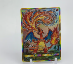 HOLO CHARIZARD Card CHARIZARD Pokemon Card FAN MADE NOT TCG - Image 1