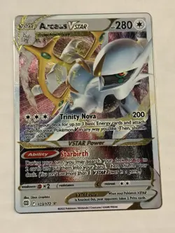 Arceus VSTAR (Metal Card) - 123/172 - Sword & Shield Promo Cards - Image 1