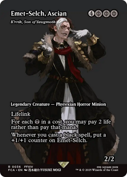 Emet-Selch, Ascian 0036 ~ **Showcase** Rare MTG Final Fantasy Mint - Image 1