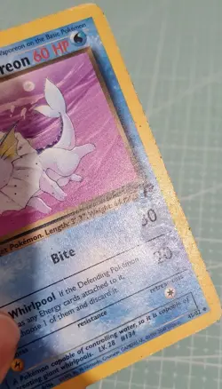 Dark Vaporeon 45/82 Uncommon: Team Rocket Pokemon Trading Card Game TCG - Image 4