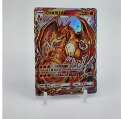 HOLO CHARIZARD Card CHARIZARD Pokemon Card FAN MADE NOT TCG - Image 1
