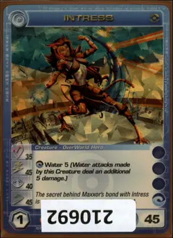 (210692) INTRESS 35/45/40/45/45 (2 Max Stats) Super Rare Foil Chaotic Card - Image 1