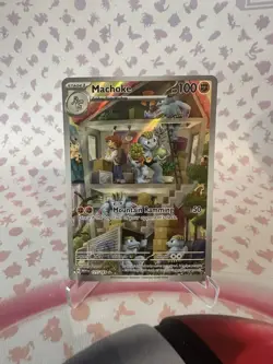 Machoke 177/165 Illustration Rare 2023 Pokemon 151 MEW EN Full Art Card NM+ (2) - Image 1