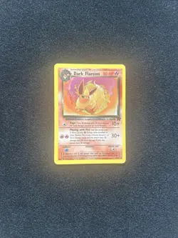 Pokemon Dark Flareon TCG Team Rocket Card 35/82 Regular MP - Image 1