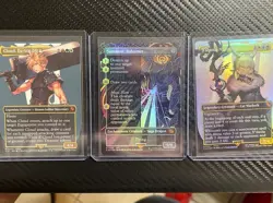 MTG Final Fantasy Bundle Of 3 Cards. Cloud, Bahamut Foil, Y’shtola Foil - Image 1