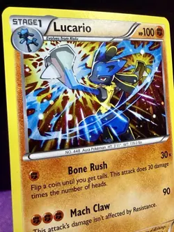 Lucario XY140 Black Star Promo Holo Pokemon Card NM Near Mint XY Evolutions Rare - Image 3