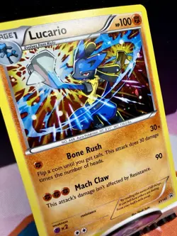 Lucario XY140 Black Star Promo Holo Pokemon Card NM Near Mint XY Evolutions Rare - Image 4