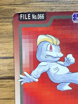 Pokemon Carddass Card Machop File No.66 Bandai Pocket Monsters 1997 Japan - Image 4
