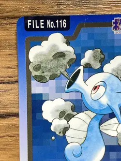 Pokemon Carddass Card Horsea File No.116 Bandai Pocket Monsters 1997 Japan - Image 5