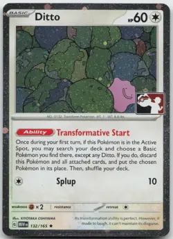 Ditto Cosmo Holo Rare Prize Pack Series Cards Pokemon Holo Near Mint - Image 1