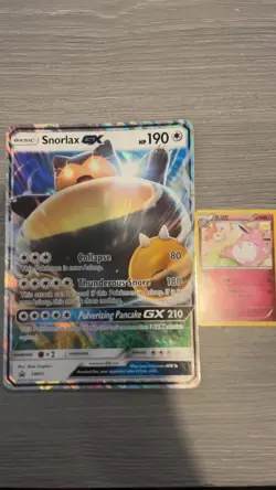 Pokemon TCG Snorlax GX SM05 Jumbo Black Star Promo Card - Image 1