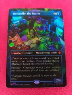 Donatello, the Brains (0002) (Borderless) Commander: TMNT Foil Mythic - Image 1