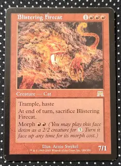 Magic: The Gathering - Blistering Firecat - Onslaught - 189/350 - Rare (MP) - Image 1