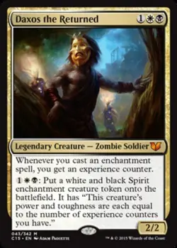 Heavy Play, English MTG Regular Oversized - Daxos the Returned Commander 2015 (O - Image 1