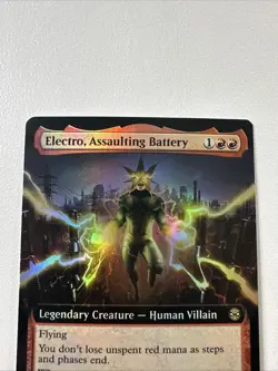 Electro, Assaulting Battery (Extended Art) Marvel's Spider-Man Foil - Image 3