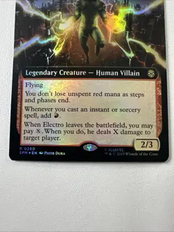 Electro, Assaulting Battery (Extended Art) Marvel's Spider-Man Foil - Image 4