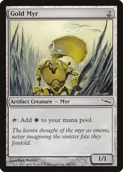 Gold Myr - Foil MRD MP MTG - Image 1