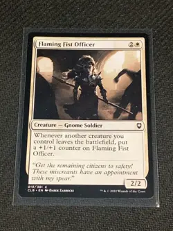 Magic the Gathering Commander Legends Baldur's Gate Flaming Fist Officer - Image 1