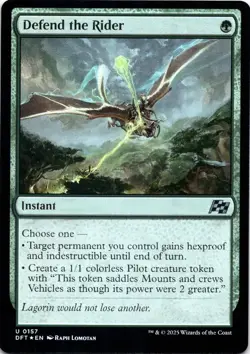 Defend the Rider FOIL Aetherdrift Magic MTG NM - Image 1