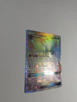 Pokemon Glaceon GX Ultra Rare Full Art Holo Card Sun & Moon Ultra Prism - Image 4