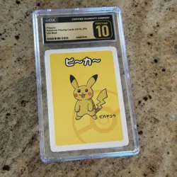 2019 Pikachu Old Maid Japanese Pokemon Card CGC Pristine 10 red back - Image 1