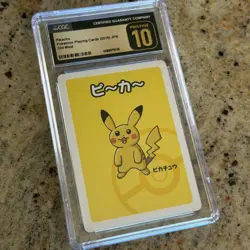 2019 Pikachu Old Maid Japanese Pokemon Card CGC Pristine 10 red back - Image 4