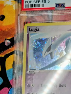 2007 Pokemon Pop Series 5 #2 Lugia Holo PSA 8 With Swirl And Mouth Orb - Image 4