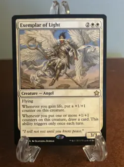 MTG Exemplar of Light Foundations Regular FDN Magic The Gathering NM Mint - Image 1