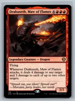 Magic MTG Starter Commander Decks Drakuseth, Maw of Flames #138 TCG CCG - Image 1