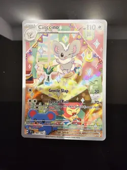 Pokemon TCG Cinccino 183/162 SV05: Temporal Forces Illustration Rare Holo -NM - Image 1