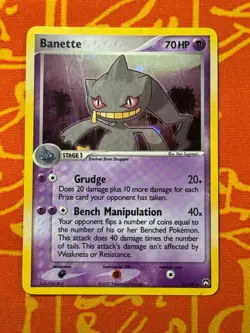 POKEMON TCG BANETTE 4/108 HOLO RARE LIGHT PLAY EX POWER KEEPERS - Image 1
