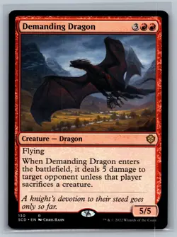 Magic MTG Starter Commander Decks Demanding Dragon #130 TCG CCG - Image 1