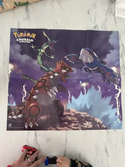 Pokemon Emerald Nintendo GBA Authentic Store Launch Poster 22 X 20 Reserved - Image 2